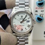 VS Factory (V2) Rolex Day-Date 40mm White Roman Dial Fluted Bezel President Bracelet (228239) 1:1 Super Clone – DD3255 Movement