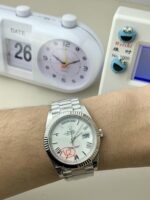 VS Factory (V2) Rolex Day-Date 40mm White Roman Dial Fluted Bezel President Bracelet (228239) 1:1 Super Clone – DD3255 Movement - Image 4