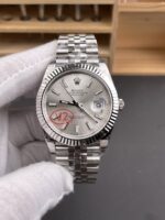 VS Factory (V2) Rolex Datejust 41mm Silver Sunburst Dial Fluted Bezel Jubilee Bracelet (126334) 1:1 Super Clone – DD3235 Movement - Image 2