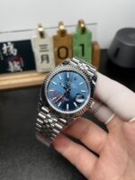 VS Factory (V2) Rolex Datejust 41mm Blue Sunburst Dial Fluted Bezel Jubilee Bracelet (126334) 1:1 Super Clone – DD3235 Movement - Image 3