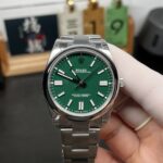 VS Factory Rolex Oyster Perpetual 41mm “Rolex Green” Lacquer Dial Smooth Bezel Oyster Bracelet (124300) 1:1 Super Clone – DD3230 Movement