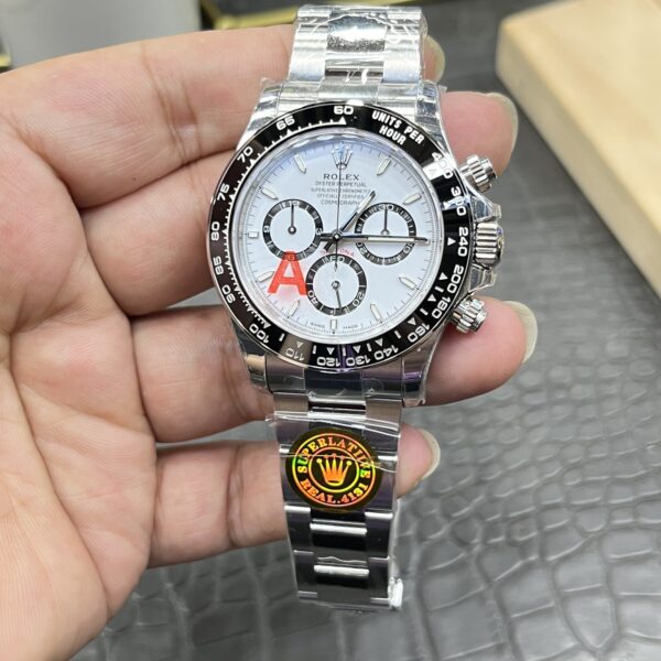VS Factory Rolex Cosmograph Daytona “Panda” White Dial (126500LN) Super Clone – DD4131 Movement