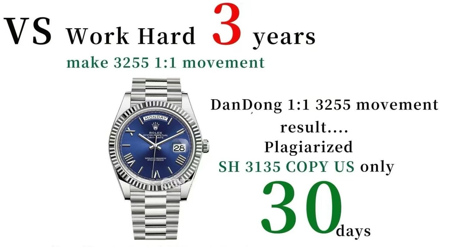 The Ultimate VS Factory Rolex Day-Date Review: A Perfect 1:1 Super Clone Masterpiece