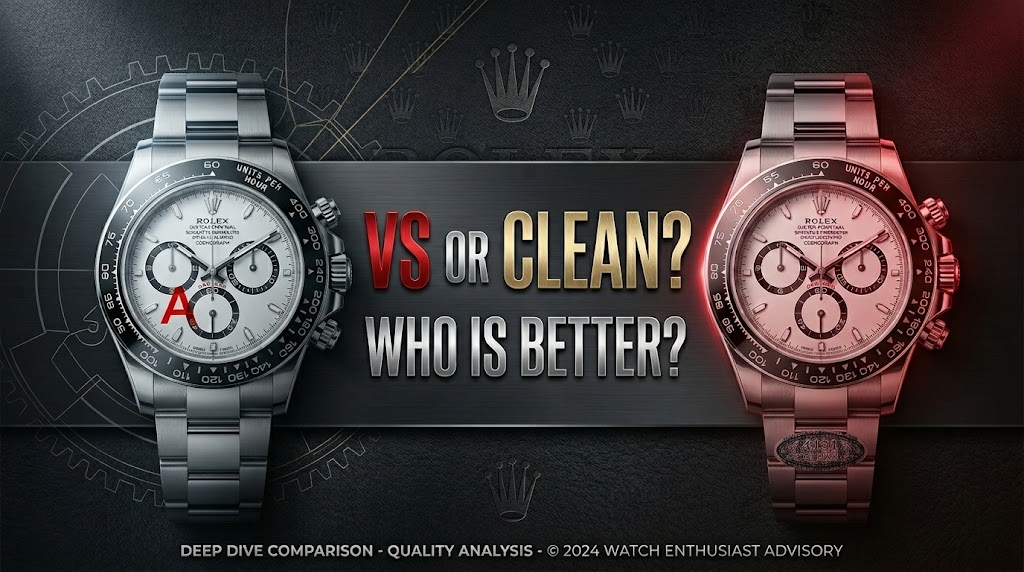 Ultimate Showdown: VS Factory vs. Clean Factory Rolex Daytona 126500LN (Which is Better?)