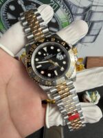 VS Factory Rolex GMT-Master II “Two-Tone GRNR” Yellow Gold Jubilee (m126713grnr-0001) 1:1 Super Clone – DD3285 Movement - Image 4