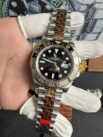 VS Factory Rolex GMT-Master II “Two-Tone GRNR” Yellow Gold Jubilee (m126713grnr-0001) 1:1 Super Clone – DD3285 Movement - Image 5
