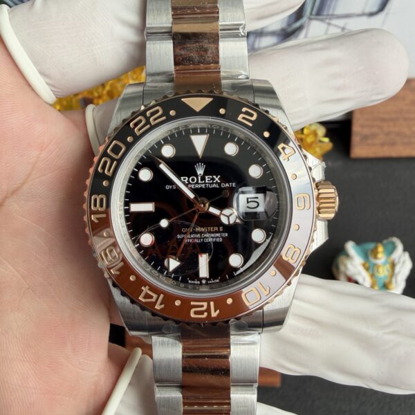 VS Factory Rolex GMT-Master II “Root Beer” Two-Tone Everose Gold (126711CHNR) 1:1 Super Clone – DD3285 Movement