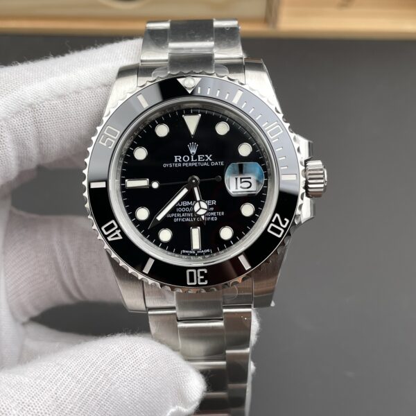 VS Factory Rolex Submariner Date “Black Submariner” 40mm (116610LN) 1:1 Super Clone – DD3135 Movement