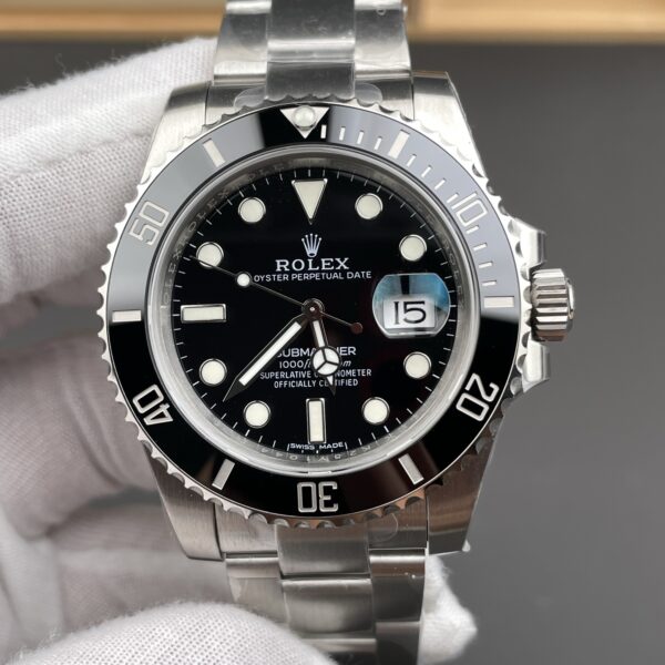 VS Factory Rolex Submariner Date “Black Submariner” 40mm (116610LN) 1:1 Super Clone – DD3135 Movement