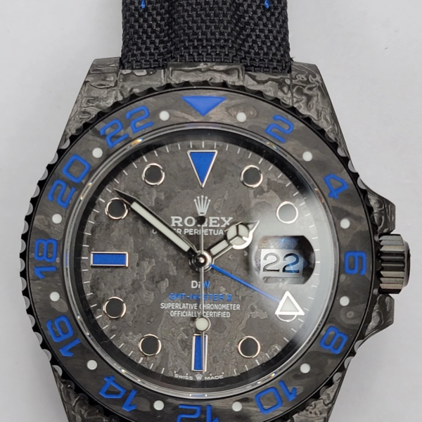 VS Factory Rolex GMT-Master II “DiW Carbon Blue” Forged Carbon Fiber (Custom Edition) 1:1 Super Clone – DD3285 Movement
