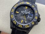 VS Factory Rolex GMT-Master II “DiW Carbon Yellow” Forged Carbon Fiber (Custom Edition) 1:1 Super Clone – DD3285 Movement - Image 4