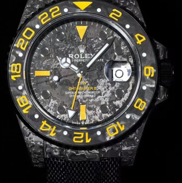 VS Factory Rolex GMT-Master II “DiW Carbon Yellow” Forged Carbon Fiber (Custom Edition) 1:1 Super Clone – DD3285 Movement