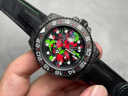 VS Factory Rolex GMT-Master II “DiW Carbon Splatter” Forged Carbon Fiber (Custom Edition) 1:1 Super Clone – DD3285 Movement