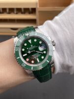 VS Factory Rolex Submariner Date “Hulk” Custom Green Leather Strap 40mm (116610LV) 1:1 Super Clone – DD3135 Movement - Image 4