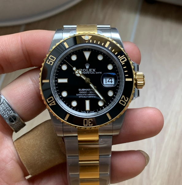VS Factory Rolex Submariner Date “Two-Tone Black” 18K Yellow Gold 41mm (126613LN) 1:1 Super Clone – DD3235 Movement