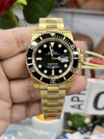 VS Factory Rolex Submariner Date “Solid Gold Black” 40mm (116618LN) 1:1 Super Clone – DD3135 Movement