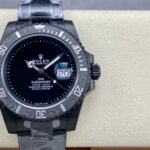 VS Factory Rolex Submariner Date “DiW Stealth Black” PVD & Carbon Bezel 1:1 Super Clone – DD3135 Movement