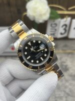 VS Factory Rolex Submariner Date “Two-Tone Black” 18K Yellow Gold 40mm (116613LN) 1:1 Super Clone – DD3135 Movement - Image 4