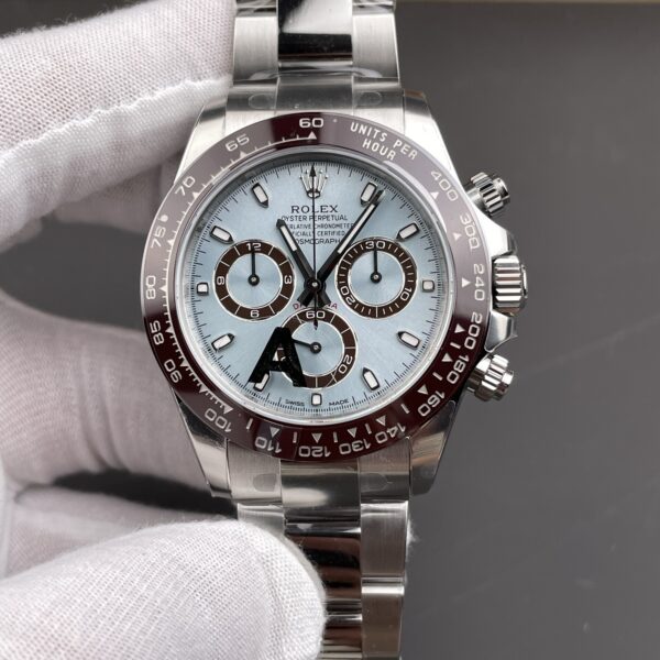 VS Factory Rolex Cosmograph Daytona “Ice Blue” Platinum (116506) 1:1 Super Clone – DD4130 Movement