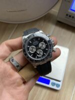 VS Factory Rolex Cosmograph Daytona Black Dial Ceramic Bezel Rubber Strap (126519LN)1:1 Super Clone – DD4131 Movement - Image 3