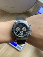 VS Factory Rolex Cosmograph Daytona Black Dial Ceramic Bezel Rubber Strap (126519LN)1:1 Super Clone – DD4131 Movement - Image 4