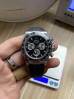 VS Factory Rolex Cosmograph Daytona Black Dial Ceramic Bezel Rubber Strap (126519LN)1:1 Super Clone – DD4131 Movement - Image 2