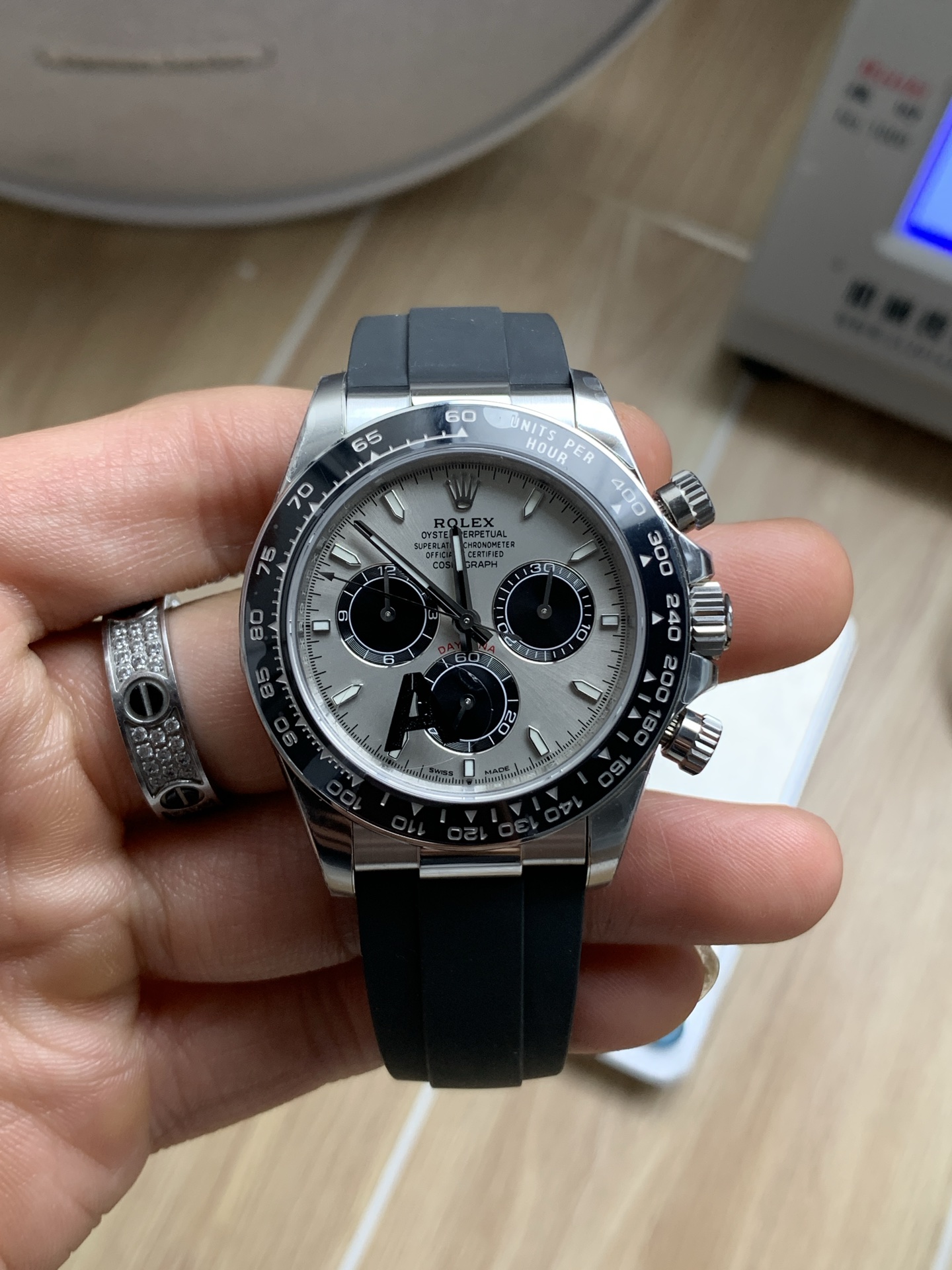 vsf-11089-c961f52c6a-i1750398193553_3350_0_0-1 VS Factory Rolex Cosmograph Daytona “Grey Ghost” Slate Dial (126519LN) 1:1 Super Clone – DD4131 Movement - Image 1