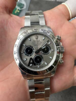 VS Factory Rolex Cosmograph Daytona White Gold Slate Grey Dial (116509) 1:1 Super Clone – DD4130 Movement
