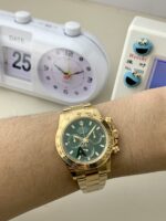 VS Factory Rolex Cosmograph Daytona Full Yellow Gold “John Mayer” Green Dial (116508) 1:1 Super Clone – DD4130 Movement - Image 4