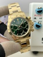 VS Factory Rolex Cosmograph Daytona Full Yellow Gold “John Mayer” Green Dial (116508) 1:1 Super Clone – DD4130 Movement - Image 2
