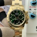 VS Factory Rolex Cosmograph Daytona Full Yellow Gold “John Mayer” Green Dial (116508) 1:1 Super Clone – DD4130 Movement