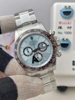 VS Factory Rolex Cosmograph Daytona “Ice Blue” Platinum (126506) 1:1 Super Clone – DD4131 Movement - Image 3