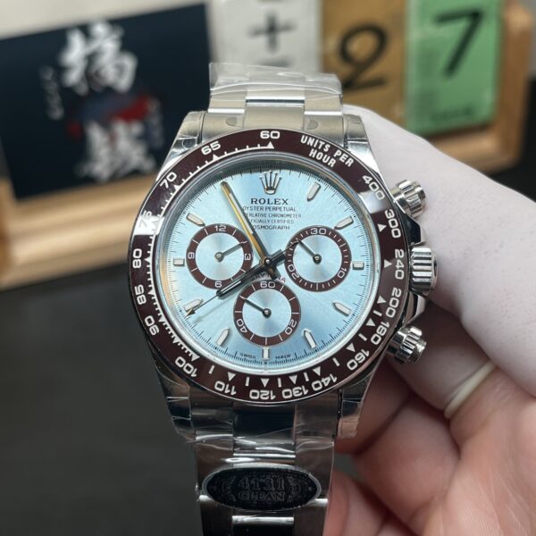 VS Factory Rolex Cosmograph Daytona “Ice Blue” Platinum (126506) 1:1 Super Clone – DD4131 Movement