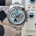 VS Factory Rolex Cosmograph Daytona “Ice Blue” Platinum (126506) 1:1 Super Clone – DD4131 Movement