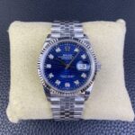 VS Factory Rolex Datejust 36mm Blue Fluted Motif Diamond Dial Jubilee Bracelet (126234) 1:1 Super Clone – DD3235 Movement