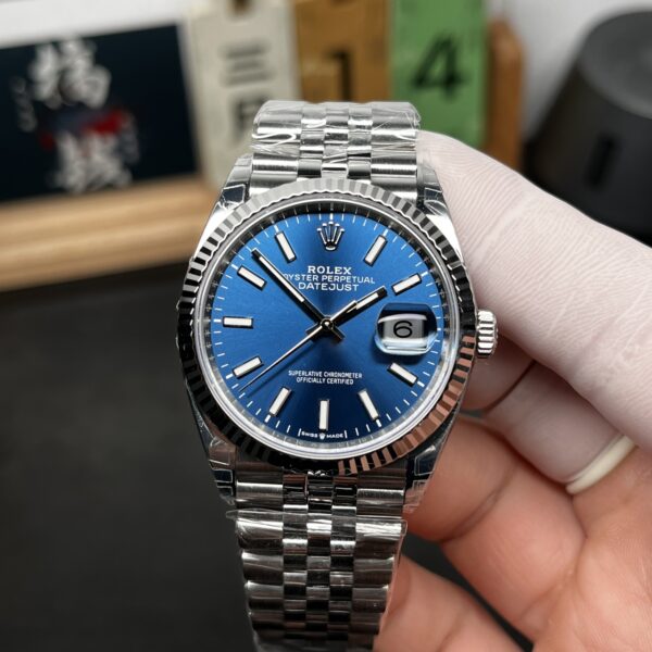VS Factory Rolex Datejust 36mm Sunburst Blue Dial Jubilee Bracelet (126234) 1:1 Super Clone – DD3235 Movement