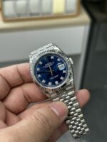 VS Factory Rolex Datejust 36mm Sunburst Blue Diamond Dial Jubilee Bracelet (126234) 1:1 Super Clone – DD3235 Movement - Image 3