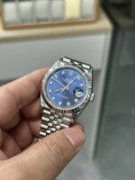 VS Factory Rolex Datejust 36mm Sunburst Blue Diamond Dial Jubilee Bracelet (126234) 1:1 Super Clone – DD3235 Movement - Image 6