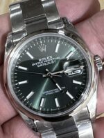 VS Factory Rolex Datejust 36mm Sunburst Green Dial Smooth Bezel Oyster Bracelet (126200) 1:1 Super Clone – DD3235 Movement - Image 5