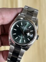 VS Factory Rolex Datejust 36mm Sunburst Green Dial Smooth Bezel Oyster Bracelet (126200) 1:1 Super Clone – DD3235 Movement - Image 3