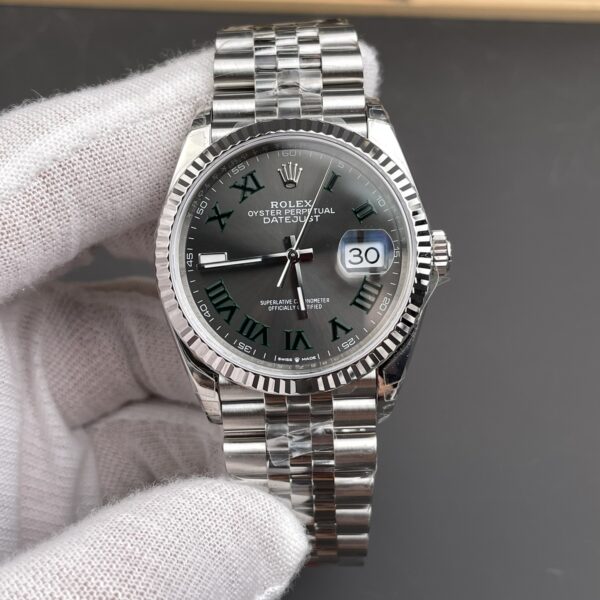 VS Factory Rolex Datejust 36mm “Wimbledon” Dial Jubilee Bracelet (126234) 1:1 Super Clone – DD3235 Movement