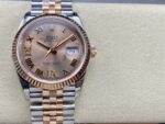 VS Factory Rolex Datejust 36mm Two-Tone Rose Gold Rosé Dial with Diamond Roman Makes (126231) 1:1 Super Clone – DD3235 Movement
