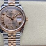 VS Factory Rolex Datejust 36mm Two-Tone Rose Gold Rosé Dial with Diamond Roman Makes (126231) 1:1 Super Clone – DD3235 Movement