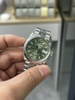 VS Factory Rolex Datejust 36mm Olive Green Palm Motif Dial Jubilee Bracelet (126234) 1:1 Super Clone – DD3235 Movement - Image 4