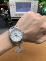 VS Factory Rolex Datejust 41mm Pure White Dial Fluted Bezel Oyster Bracelet (126334) 1:1 Super Clone – DD3235 Movement - Image 4