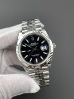 VS Factory Rolex Datejust 41mm Deep Black Dial Fluted Bezel Jubilee Bracelet (126334) 1:1 Super Clone – DD3235 Movement - Image 5