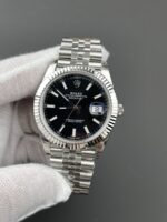VS Factory Rolex Datejust 41mm Deep Black Dial Fluted Bezel Jubilee Bracelet (126334) 1:1 Super Clone – DD3235 Movement - Image 3