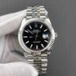 VS Factory Rolex Datejust 41mm Deep Black Dial Fluted Bezel Jubilee Bracelet (126334) 1:1 Super Clone – DD3235 Movement