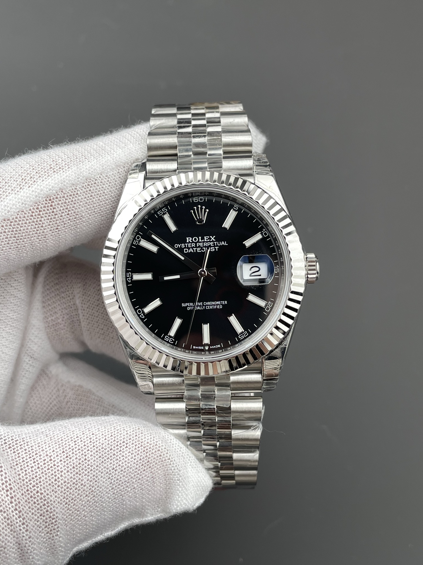 vsf-11775-e2de742a21-i1747332379741_856_0_1-1 VS Factory Rolex Datejust 41mm Deep Black Dial Fluted Bezel Jubilee Bracelet (126334) 1:1 Super Clone – DD3235 Movement - Image 1
