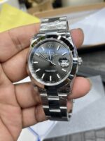VS Factory Rolex Datejust 41mm Sunburst Slate Dial Smooth Bezel Oyster Bracelet (126300) 1:1 Super Clone – DD3235 Movement - Image 5